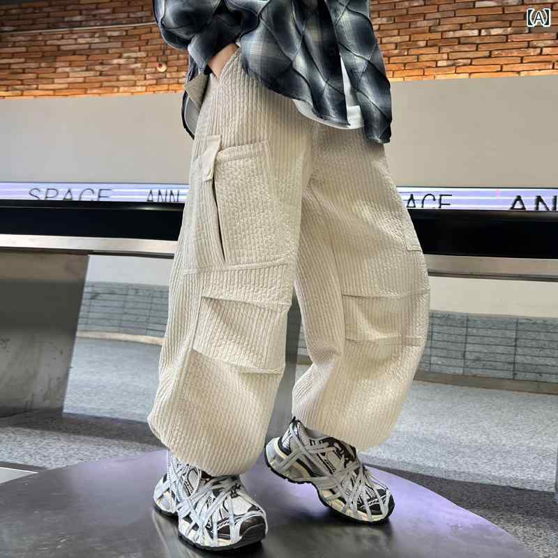 子供服 男の子ズボン キッズ ファッション カジュアル パンツ おしゃれ 春秋 ワイドレッグ トレンド