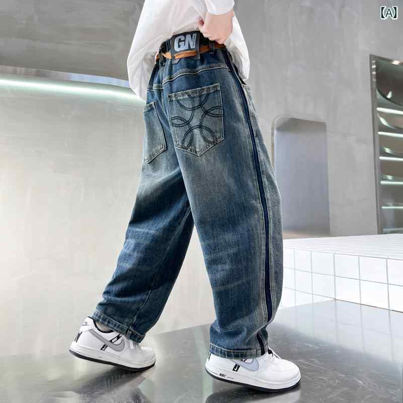 子供服 男の子ズボン キッズ ファッション カジュアル パンツ おしゃれ 春秋 デニム トレンド