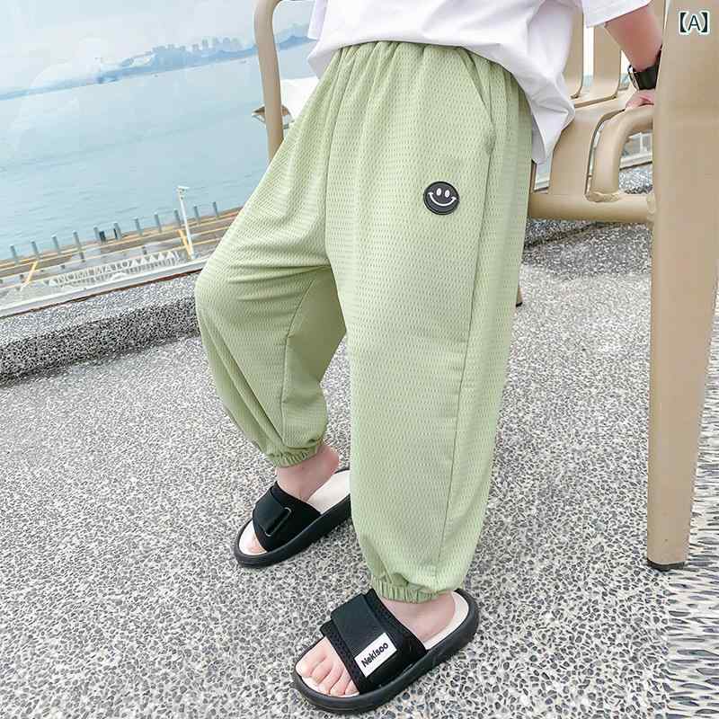 子供服 男の子ズボン キッズ ファッション カジュアル パンツ おしゃれ 防蚊 夏 速乾 軽量 涼しい 涼し..