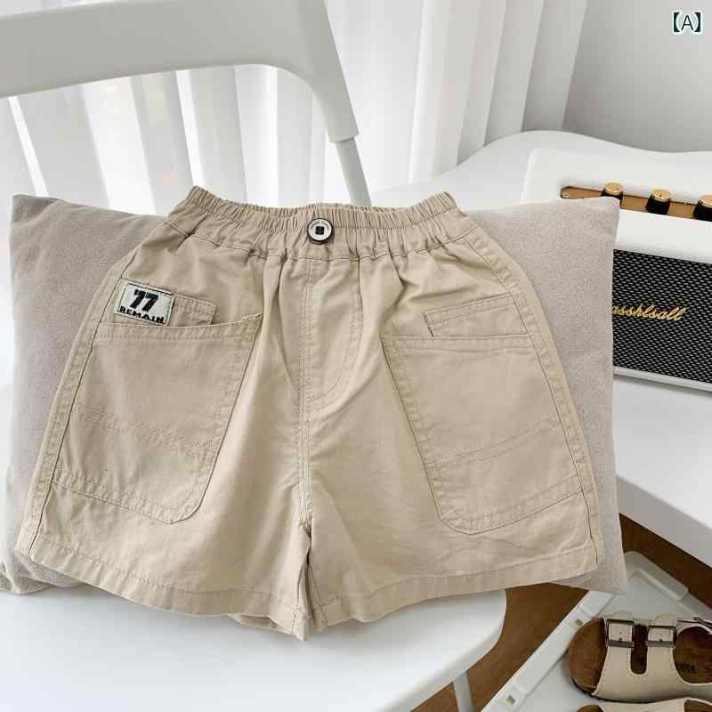 ショートパンツ キッズ 男の子 夏 ズボン カジュアル おしゃれ 綿 薄手 涼しい 涼しい 綿 カジュアル 五分丈 ハーフ ハーフ 式 洋風