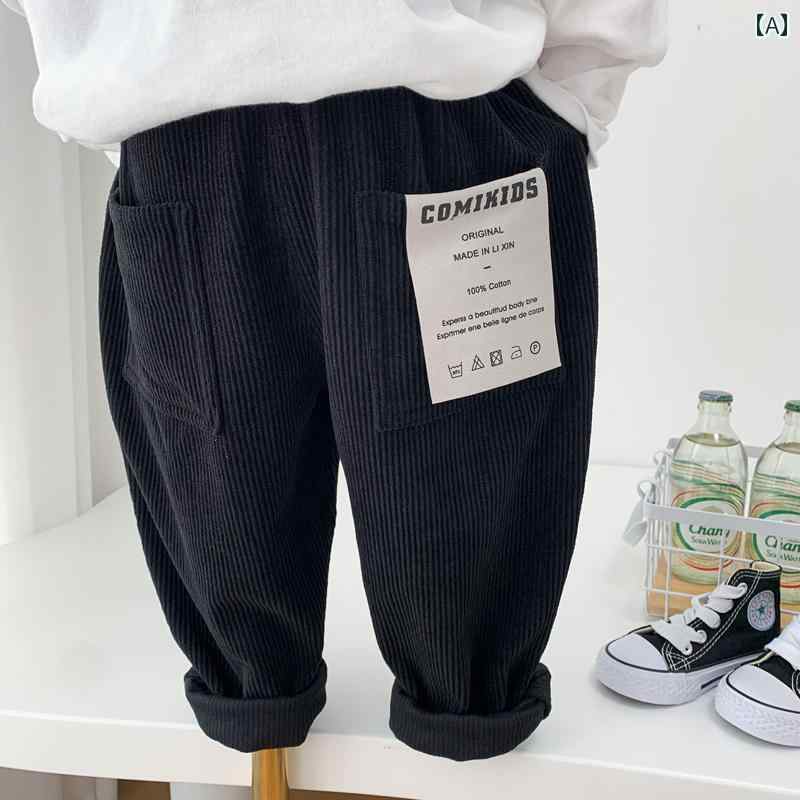 子供服 男の子ズボン キッズ ファッション カジュアル パンツ おしゃれ コーデュロイ 秋 ソフトストレッチ トレンディ