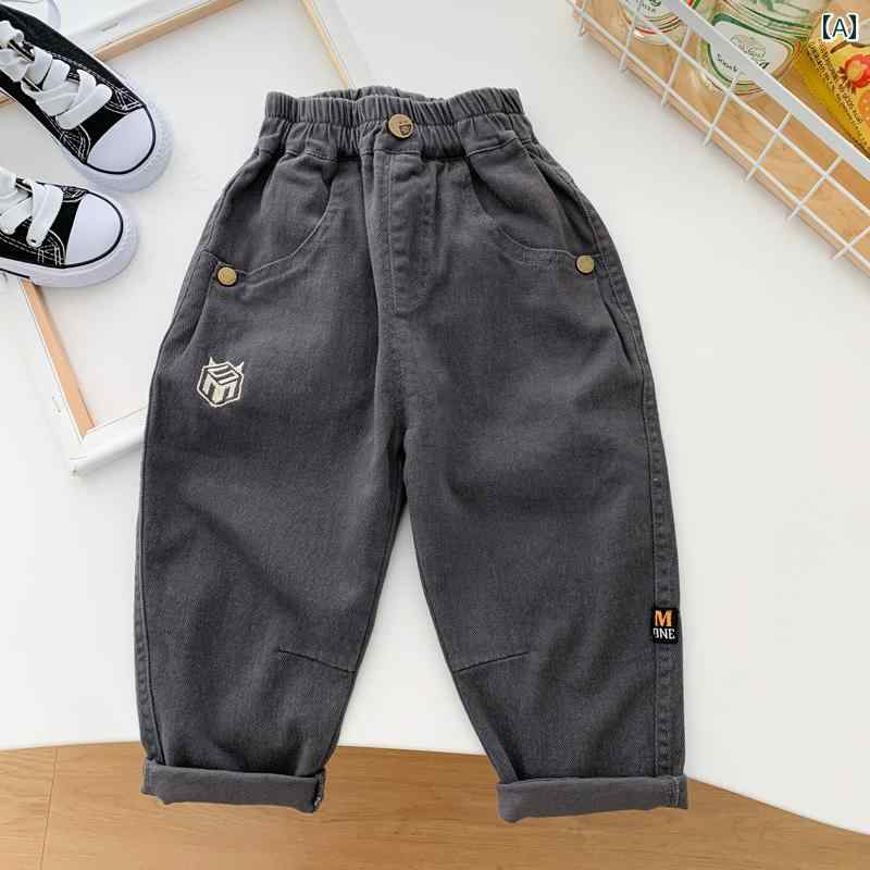 子供服 男の子ズボン キッズ ファッション カジュアル パンツ おしゃれ 春秋 韓国 ストレッチ