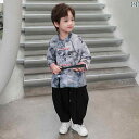 セットアップ 男の子 おしゃれ カジュアル 秋 セット 中国 漢 春秋 トップス 唐 トレンディ セット