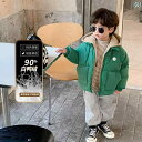 キッズ ファッション 男の子 トップス カジュアル おしゃれ ボーイズ ダウン ジャケット 冬 ベビー フェイク セットアップ フード ダウン ジャケット 冬