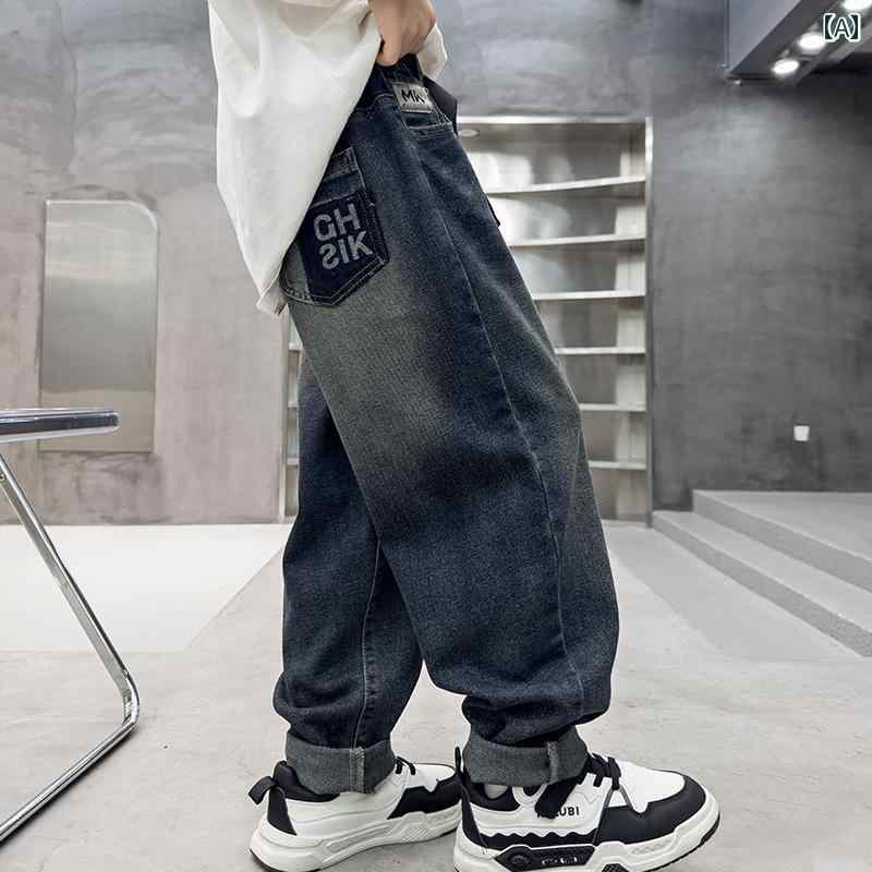 子供服 男の子ズボン キッズ ファッション カジュアル パンツ おしゃれ 春秋 ジーンズ 秋