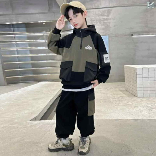 セットアップ 男の子 おしゃれ カジュアル キッズ 秋 クール スウェットシャツ 春秋 スポーツ トレンド セットアップ 男の子 おしゃれ カジュアル キッズ 秋 クール スウェットシャツ 春秋 スポーツ トレンド