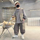 セットアップ 男の子 おしゃれ カジュアル キッズ 秋 ベスト 春秋 スウェットシャツ 大きめ 秋 トレンド