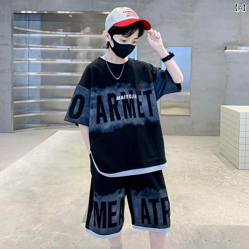 セットアップ 男の子 おしゃれ カジュアル 夏 カジュアル ボーイズ クール 半袖 トレンド