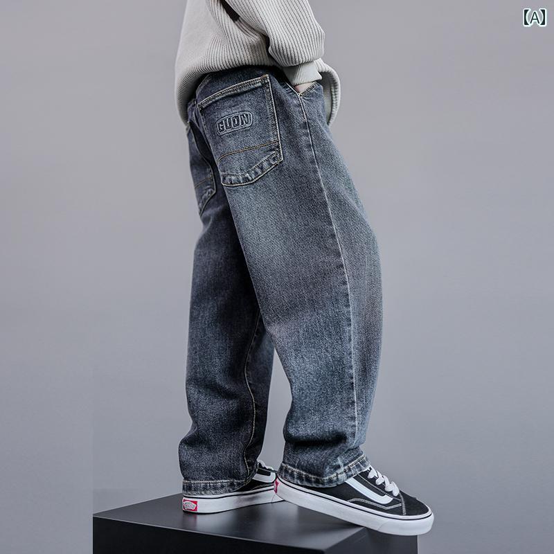 子供服 男の子ズボン キッズ ファッション カジュアル パンツ おしゃれ 秋 ジーンズ 春秋