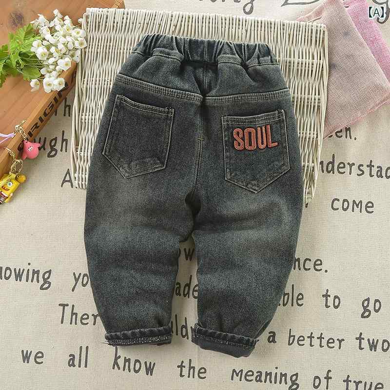 子供服 男の子ズボン キッズ ファッション カジュアル パンツ おしゃれ ボーイズ 起毛 ジーンズ 秋冬 オールインワン 起毛 厚手 暖かい ベビー 冬