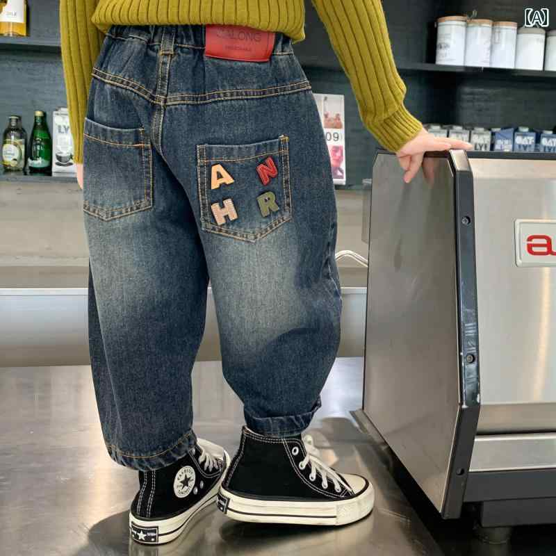 子供服 男の子ズボン キッズ ファッション カジュアル パンツ おしゃれ 起毛 秋冬 オールインワン 起毛 ジーンズ 厚手 暖かい 冬 ベビー