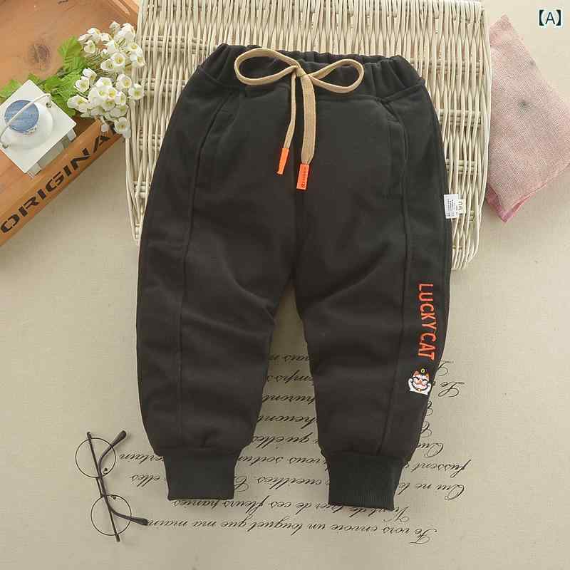 子供服 男の子ズボン キッズ ファッション カジュアル パンツ おしゃれ フリース 冬服 厚手 秋冬 赤ちゃん 暖かい 綿 トレンディ