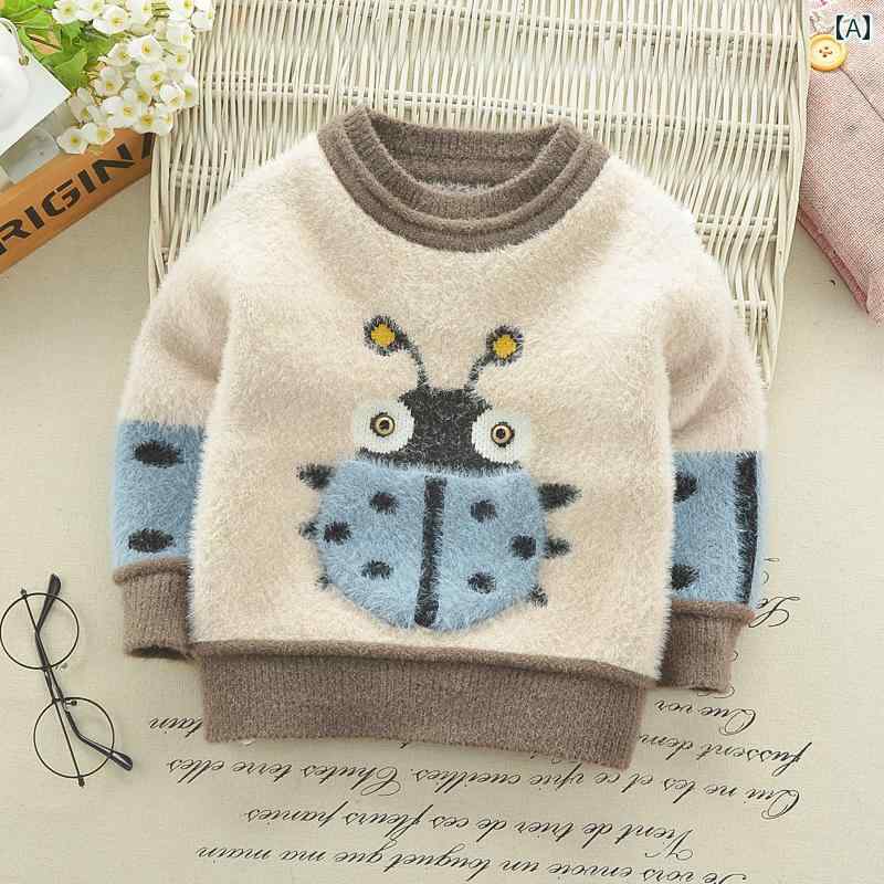 男の子 トップス カジュアル おしゃれ ファー セーター 秋冬 セーター ベビー プルオーバー ベビーボトムス シャツ ジャケット