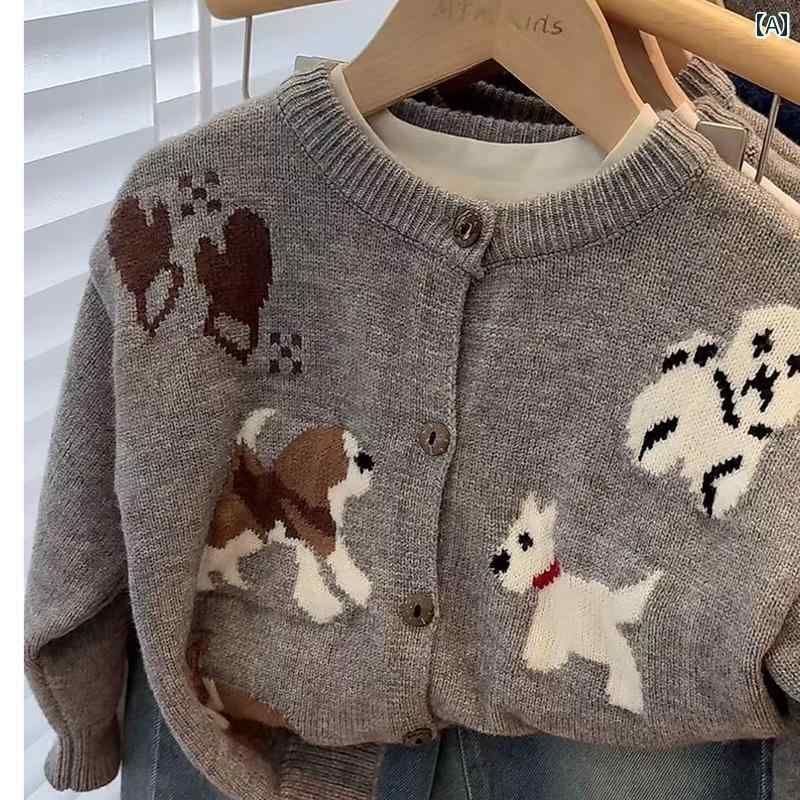 男の子 トップス カジュアル おしゃれ 秋 ニットカーディガン セーター 秋冬 セーター ジャケット