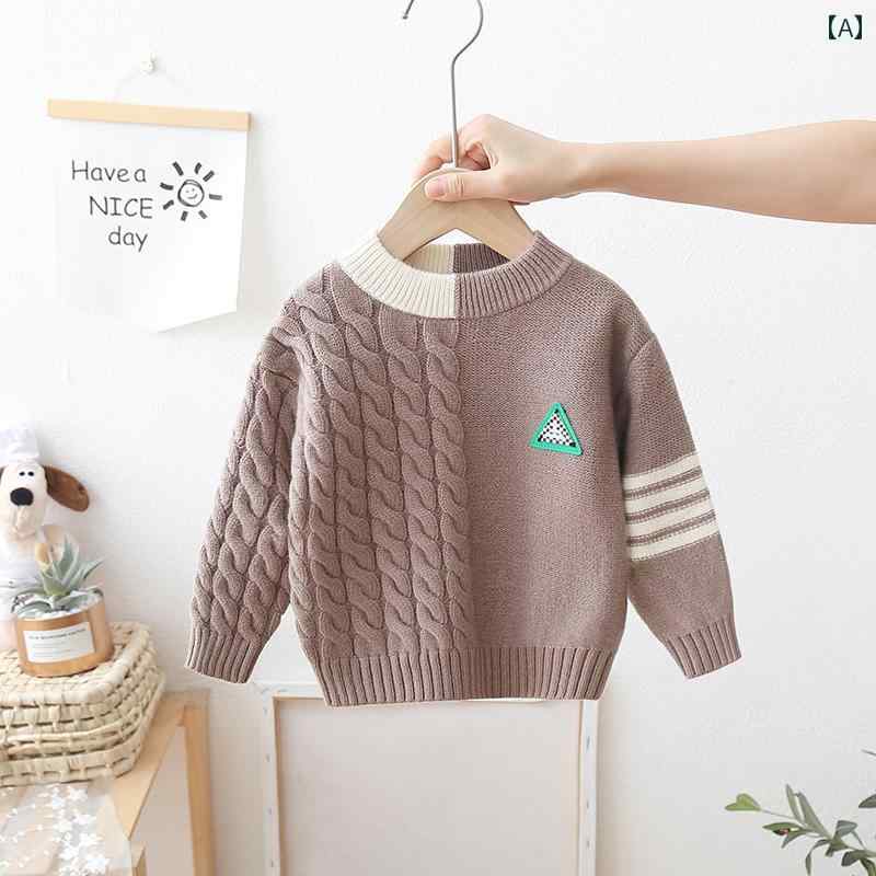 男の子 トップス カジュアル おしゃれ ベビー セーター インナー 秋冬服 セーター ベース