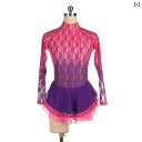 フィギュア スケート 衣装 子供 女子 大人 レディース 服 パフォーマンス 服 競技 スカート グラデーション レース