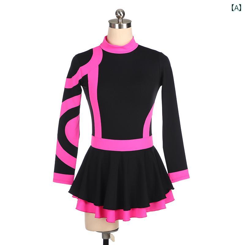 フィギュア スケート トレーニング 練習着 子供 大人 女子 女子 服 ワンピース トップスス スカート 肌 優しい 起毛