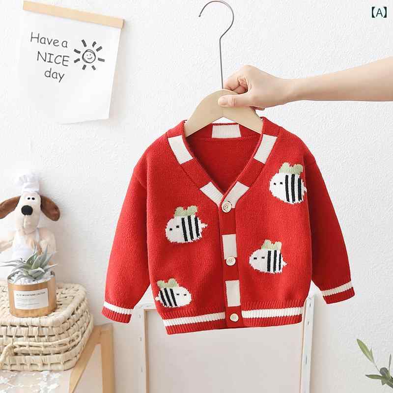 男の子 トップス カジュアル おしゃれ セーター カーディガン 秋 上着 ベビー ニット ジャケット