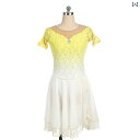 フィギュア スケート 衣装 子供 女子 大人 レディース 服 パフォーマンス 服 競技 スカート 黒 レース 白 黄 グラデーション