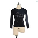 フィギュア スケート トレーニング 練習着 子供 大人 服 服 トップスス Tシャツ 長袖 Tシャツ 起毛