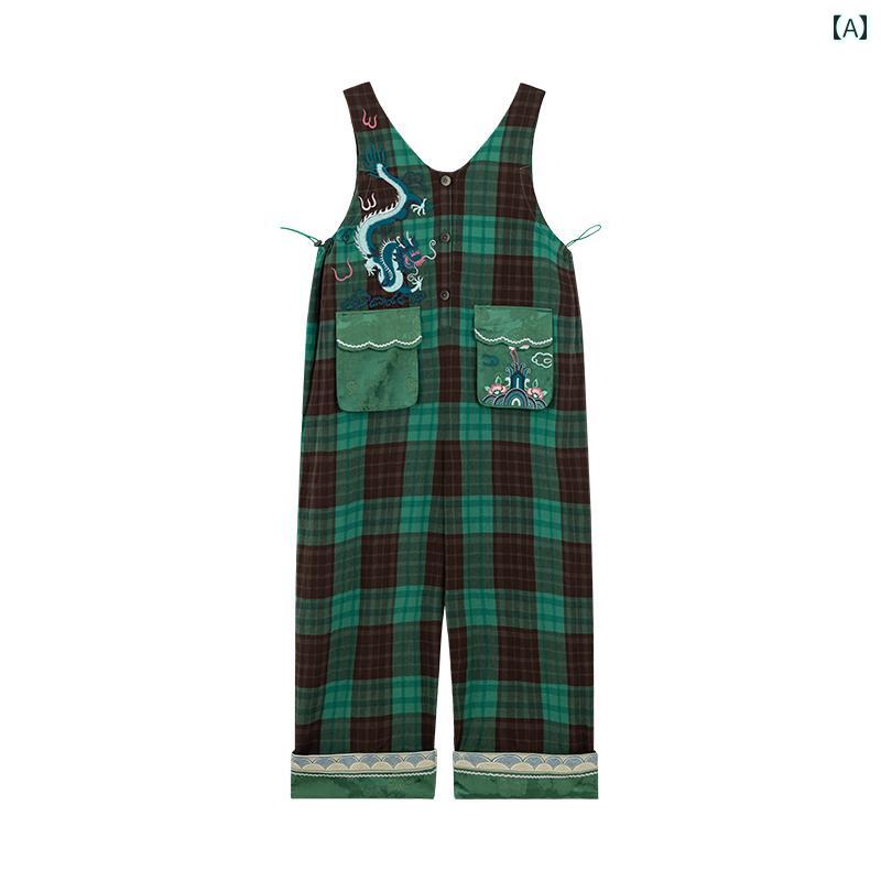 レディース ファッション 春 ゆったり スリム ファッション 刺繍 チェック ジャンプ