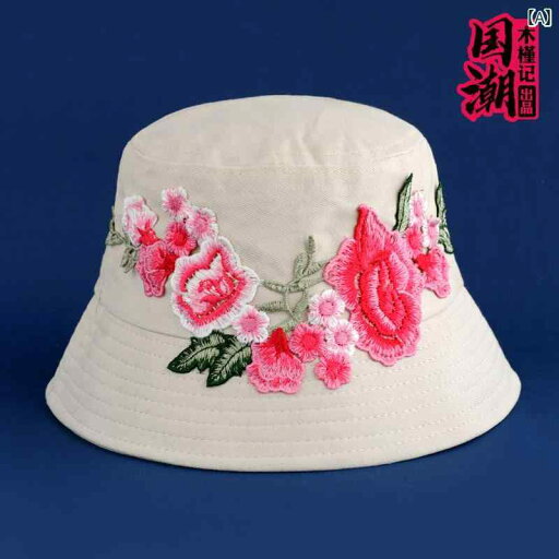 帽子 レディース チャイナ風 刺繍 花 太陽 夏 薄手 涼しい 太陽 フィッシャーマン ハット カジュアル バケット ハット 帽子 レディース チャイナ風 刺繍 花 太陽 夏 薄手 涼しい 太陽 フィッシャーマン ハット カジュアル バケット ハット