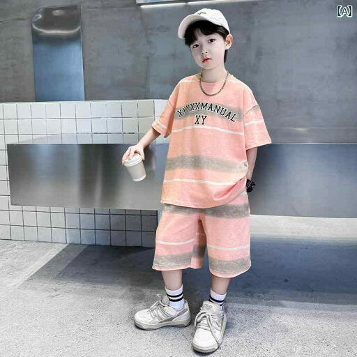 セットアップ 男の子 おしゃれ カジュアル 夏 ボーイズ トレンディ 綿 スポーツ 2点 セット セットアップ 男の子 おしゃれ カジュアル 夏 ボーイズ トレンディ 綿 スポーツ 2点 セット