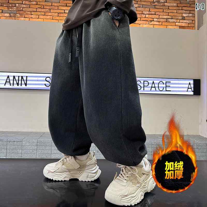 子供服 男の子ズボン キッズ ファッション カジュアル パンツ おしゃれ 起毛 厚手 コーデュロイ オールインワン 起毛 秋冬