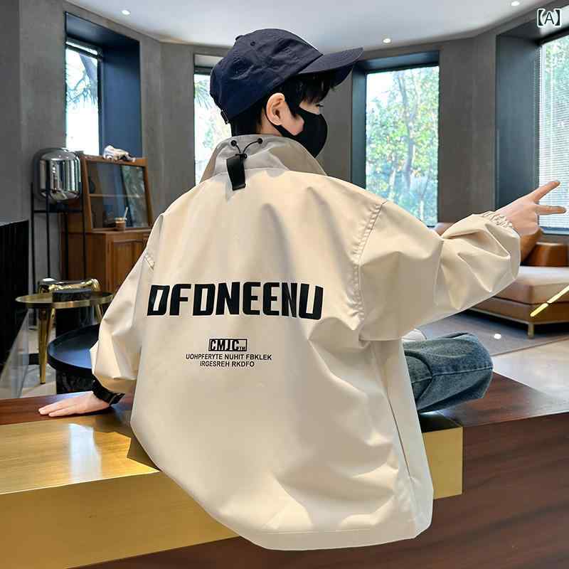 アウター 男の子 おしゃれ カジュアル キッズ 秋 ジャケット 春秋 ストリート ボーイ トレンディ
