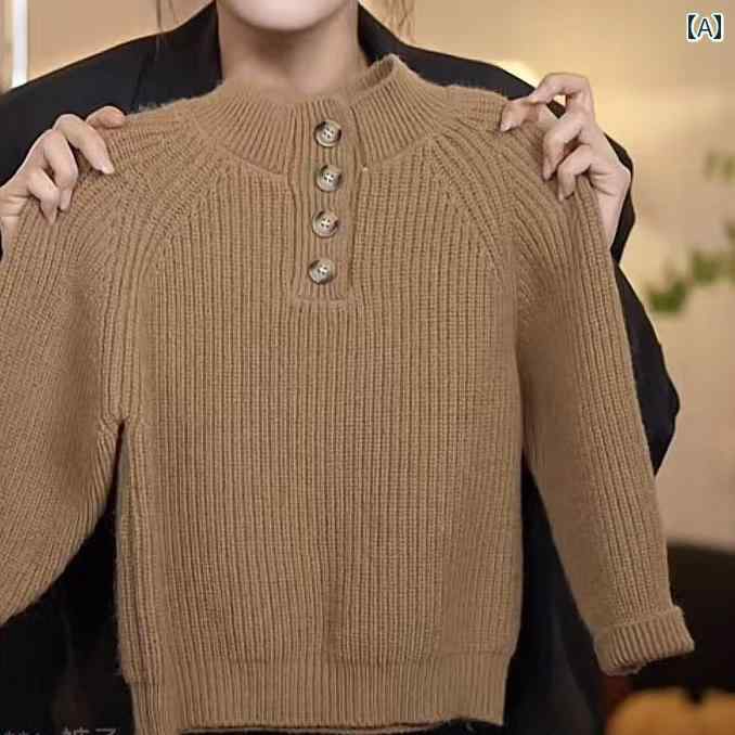 男の子 トップス カジュアル おしゃれ 韓 秋冬 厚手 ニット セーター ベビー 秋冬 ハーフ タートルネック 無地 プルオーバー大 シャツ