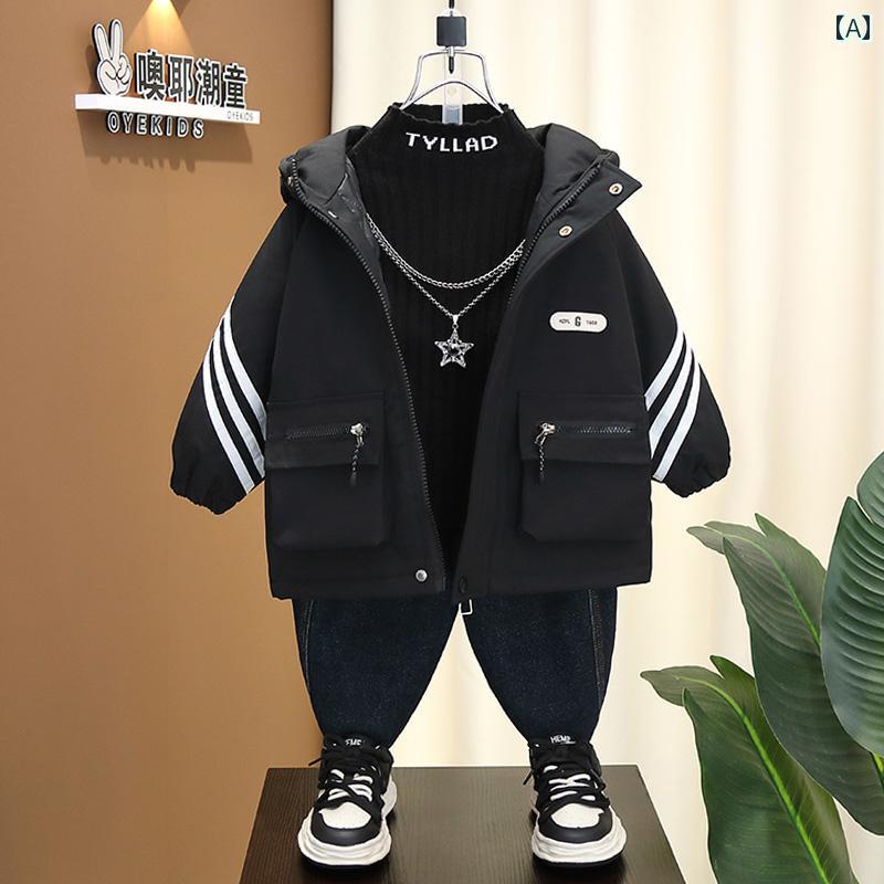 アウター 男の子 冬 おしゃれ カジュアル キッズ キルティング ジャケット新 スタイリッシュ 小さめ 赤ちゃん 秋冬 厚手 綿 コート