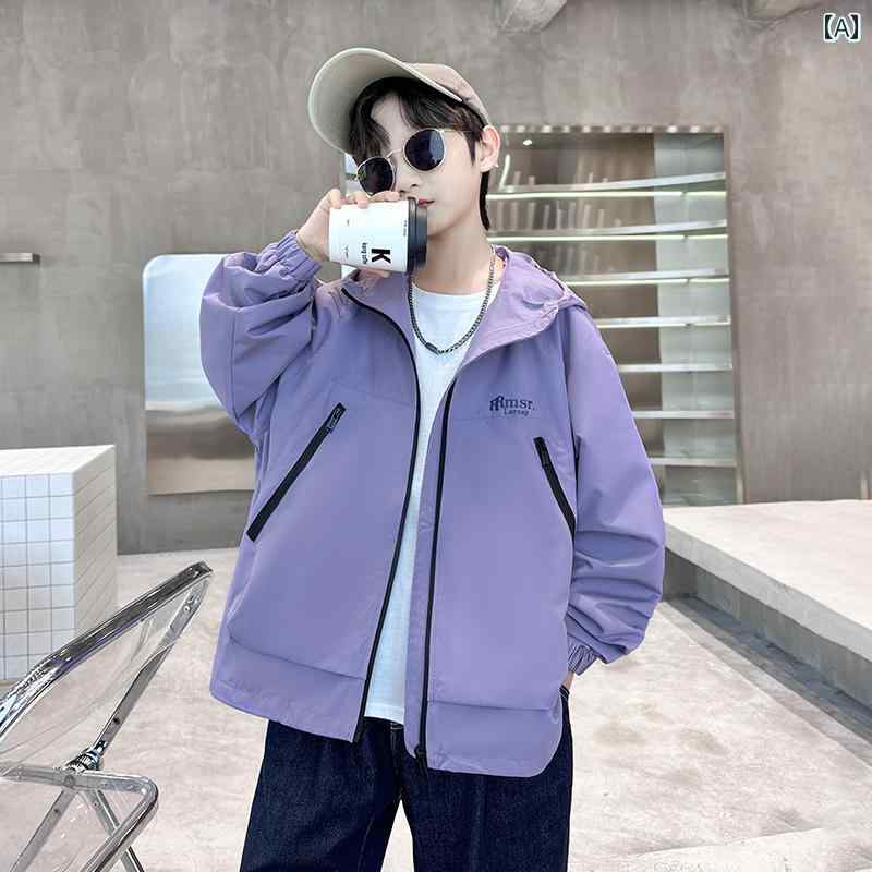 男の子 ファッション キッズ 子供 おしゃれ カジュアル ジャケット 春秋 ジャケット 大きめ 秋服 かっこいい 服 秋のサムネイル