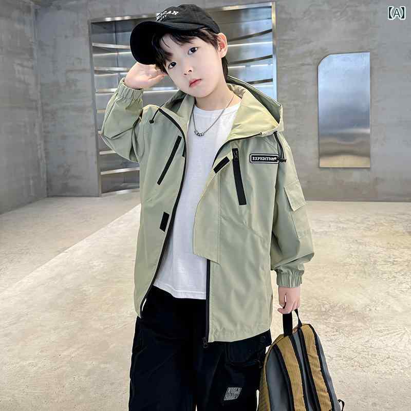 男の子 ファッション キッズ 子供 おしゃれ カジュアル 春秋 ジャケット 秋 ウィンドブレーカー クール 秋服 ジャケット