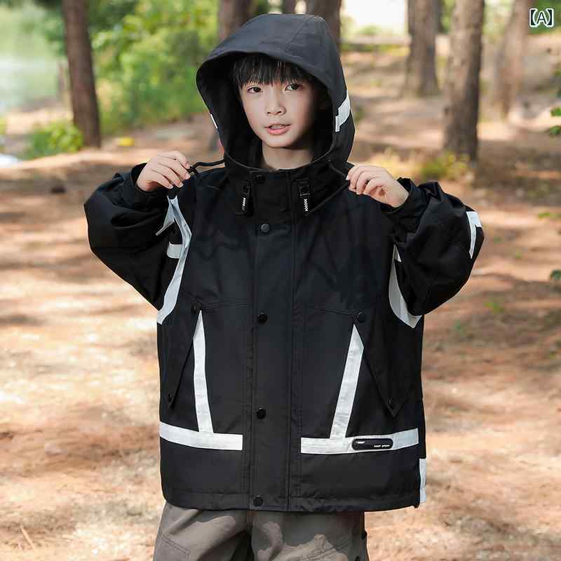 男の子 ファッション キッズ 子供 おしゃれ カジュアル 秋 ジャケット春秋 大きめ 女の子 スリーインワン 取り外し 可能 ジャケット