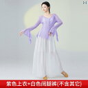 ダンス 衣装 パフォーマンス レディース レトロ 服 エレガント フェアリー 中国 舞踊 服 韻 ガーゼ 服 モダンダンス 練習 服 セット