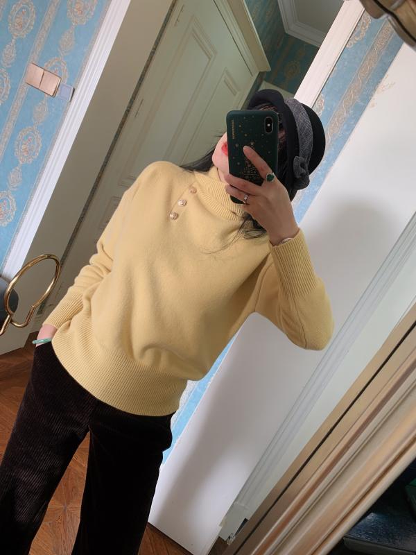 ウール 冬 厚手 快適 美白 ゆったり タートルネック 暖かい セーター