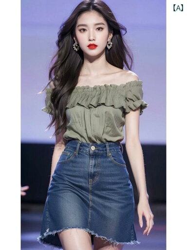 レディース ファッション シック 美しい 小さめ トップスス フレンチ グレー グリーン ワンショルダー イヤー エッジ 半袖 シャツ 夏 レディース ファッション シック 美しい 小さめ トップスス フレンチ グレー グリーン ワンショルダー イヤー エッジ 半袖 シャツ 夏