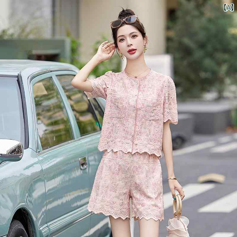 レディース ファッション カジュアル スポーツ セットアップ 夏 小さめ セットアップ 西洋風 セットア..