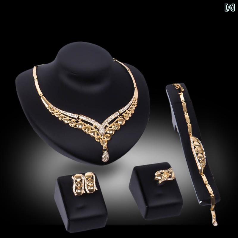 レディース アクセサリー 大ぶり ジュエリー ネックレス イヤリング ブレスレット ネックレス