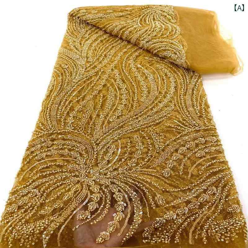 スパンコール キラキラ キラキラ 生地 キラキラ ストライプ 刺繍 刺繍 布 ビーズ チューブ 刺繍 ウェディングドレス 服 ステージ 衣装 刺繍 アクセサリー