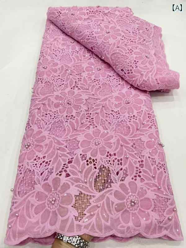 レース 生地 レーザー シフォビーズ アフリカ ウェディングドレス チャイナ ドレス アフリカ