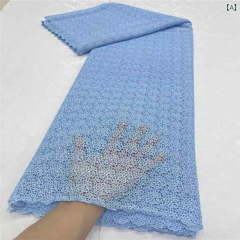 レース 生地 アフリカ ポリエステルスパン コール キラキラ 刺繍 全幅 アクセサリー 立体 刺繍 スパンコール キラキラ キラキラ キラキラ