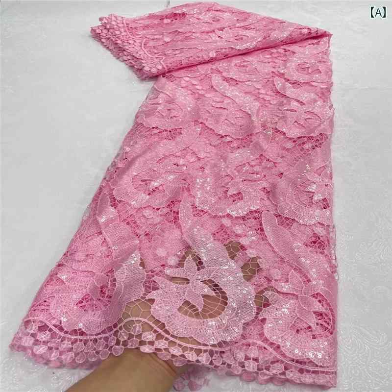 レース 生地 ホワイト 刺繍 スパンコール キラキラ キラキラ キラキラ 刺繍 カシューナッツ 柄 刺繍 布..