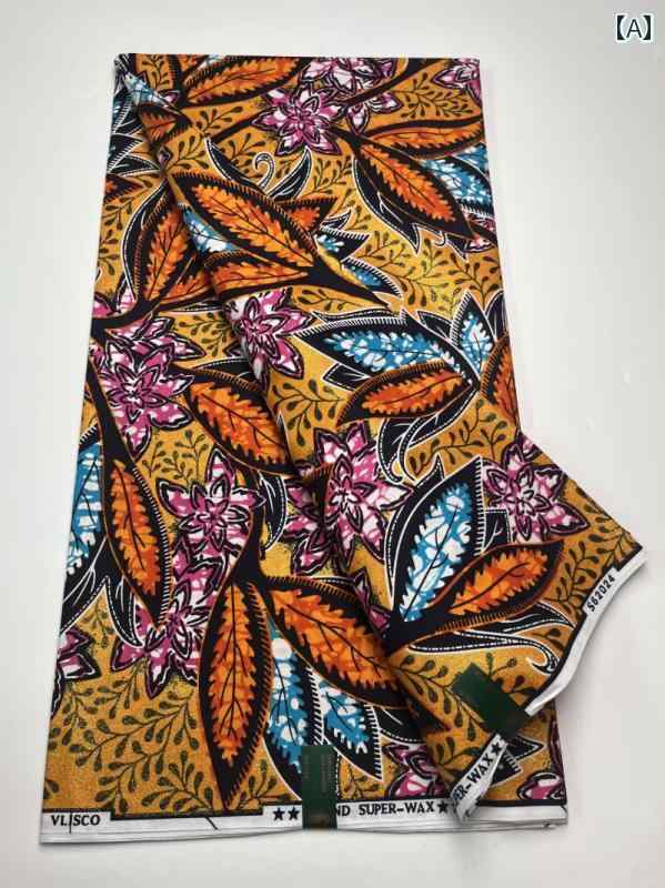 生地 布 テキ アフリカ グランド ワックス アンカラ グリッター バティック