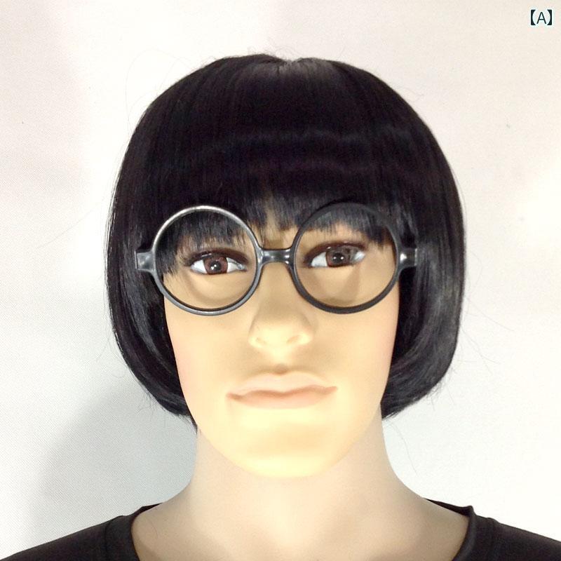 ウィッグ かつら ステージ パフォーマンス コスプレ 変装 ショート ヘア メンズ キノコ 頭 メンズ 韓国 ポット ヘッド 個性 非 主流 ファッション セッ...