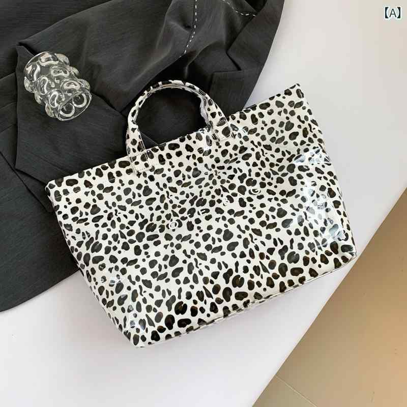 レディース バッグ 普段使い 夏 大容量 通勤 トート ファッション ヒョウ柄 ハンド