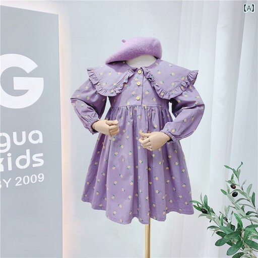 ワンピース 女の子 キッズ 子供 かわいい ロリータ 春秋 黄 花 ステッチ フリル 長袖 プリンセス ワンピース 女の子 キッズ 子供 かわいい ロリータ 春秋 黄 花 ステッチ フリル 長袖 プリンセス