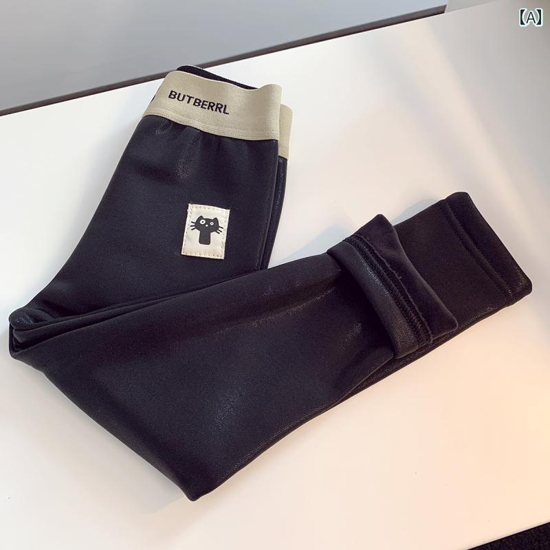 子供服 女の子 キッズ かわいい おしゃれ レギンス 厚手 起毛 秋冬 アウター レザーパンツ スタイリッシュ コットンパンツ ワンピース 起毛 冬