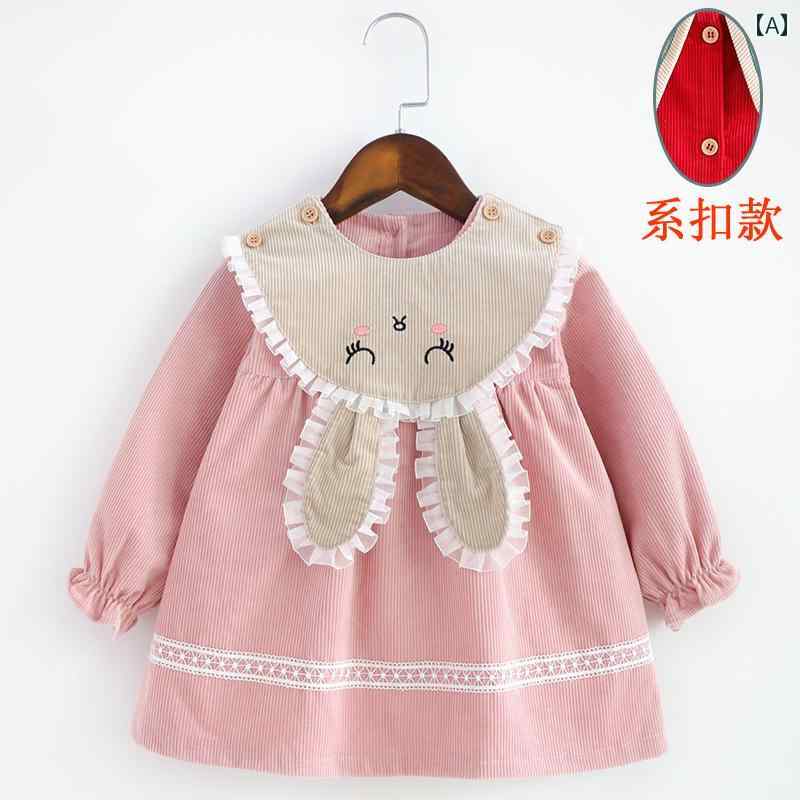 スモック 女の子 キッズ 子供 かわいい 赤ちゃん 防水 秋冬 逆 ドレッシング 食事 服 起毛 ベビー