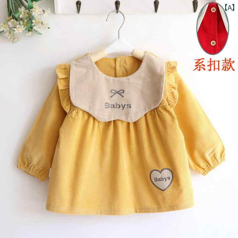 スモック 女の子 キッズ 子供 かわいい 赤ちゃん お食事 防汚 防水 ベビー ライス ポケット リバース ..